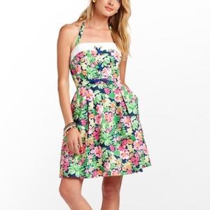 Lilly Pulitzer Floral Halter Dress